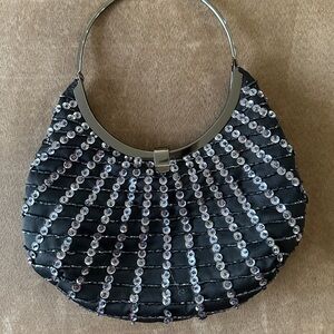 Elegant Black Sequin Women's Bag